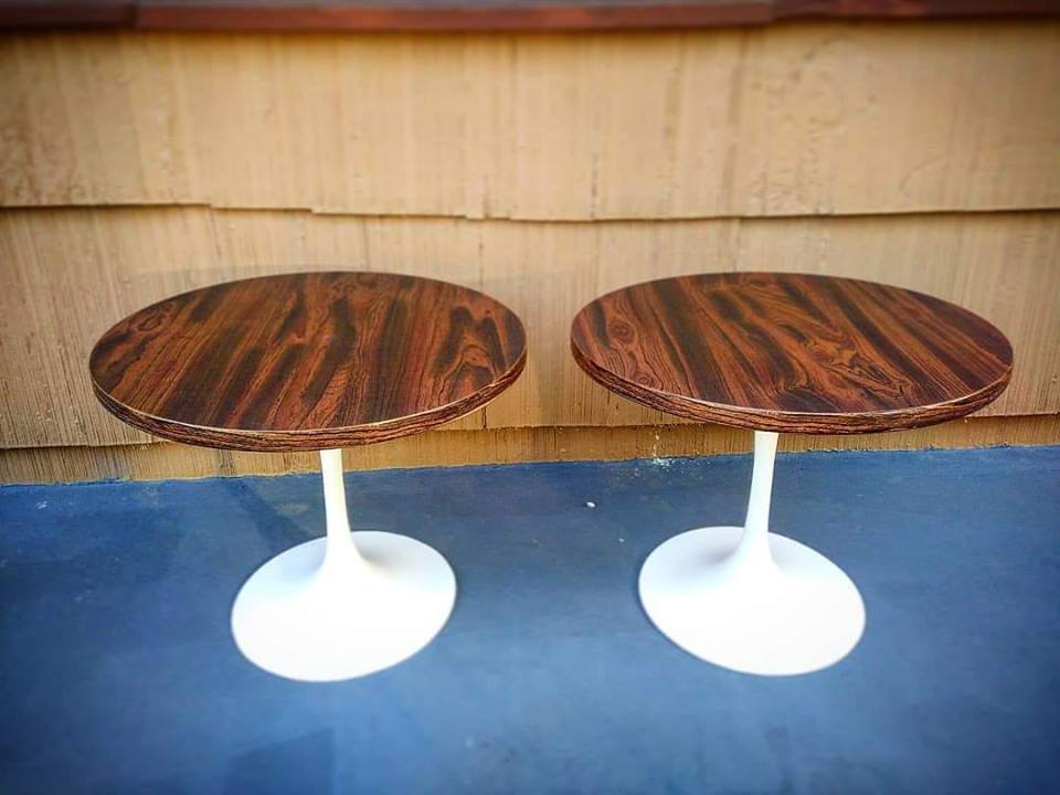 Pair of Vintage Tulip End Tables